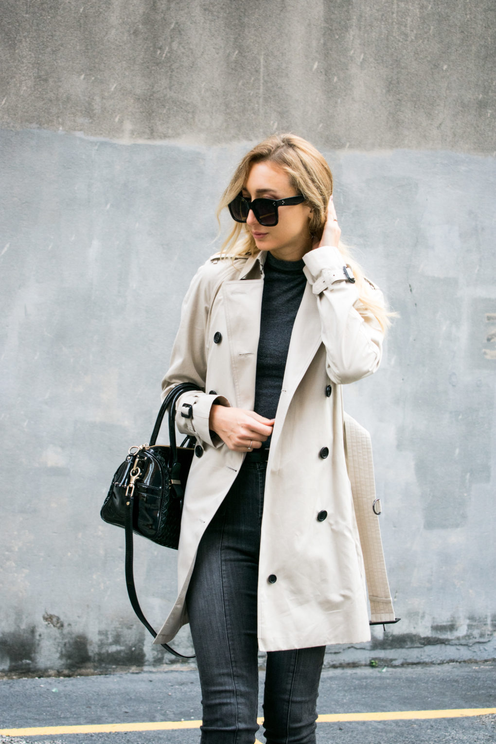 white burberry trench coat