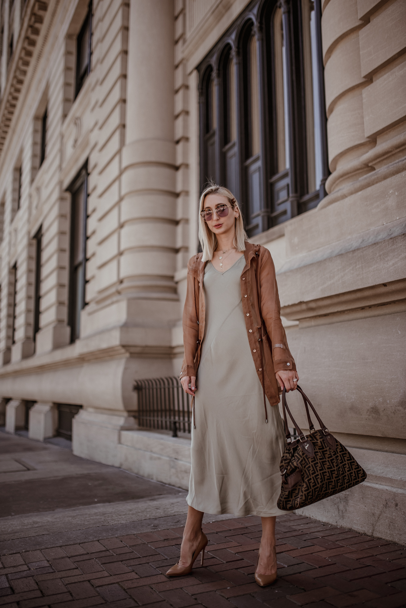 fendi slip dress