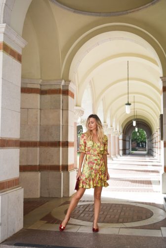 Yellow Wrap Dress