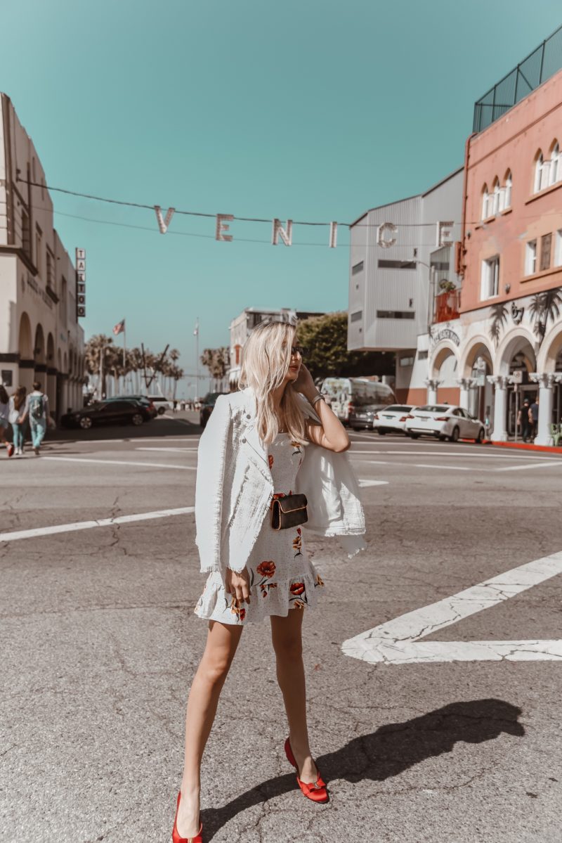 The Venice Sign and Summer Mini Dresses